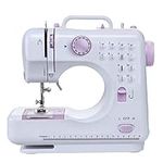 12 Stitch Multi-Function Sewing Machine, Household Sewing Machine, Electric Sewing Machine, Mini Portable Sewing Machine,Double-line Two-speed Reverse Stitch