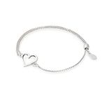 Alex and Ani Heart Pull Chain Bracelet, Expandable Expandable