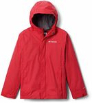 Columbia Big Boy's Watertight Jacket, Waterproof & Breathable Outerwear, Mountain Red, X-Large