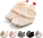 Infant Baby Slippers Newborn Booties Soft Sole Baby Sock Shoes Baby Crib Shoes First Walkers Warm Footwear