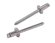 Bolt Dropper #62 Stainless Rivets (100pc) 3/16" Diameter, Grip Range (1/16" - 1/8"), All 18-8 Stainless Steel