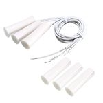 Sourcingmap N.C. Recessed Wired Security Window Door Contact Sensor Alarm Magnetic Reed Switch White RC35 3pcs