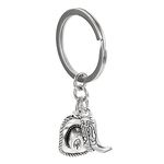 CIMAXIC Cowboy Hat Keyring Cowgirl Key Ring Wild West Cowboy Boot Decoration Wild West Key Ring Mini Cowboy Boots United States Girls Alloy Man