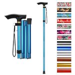 supregear Walking Stick - Adjustable Folding Walking Sticks for Women and Men - Lightweight Portable Collapsible Balancing Walking Aid - Travel Walking Cane for Ladies Elderly Adults