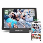 Avyona 10.1" Smart WiFi Digital Photo Frame — 3000mAh Battery, 32GB Storage, HD IPS Touchscreen, Frameo App Instant Photo/Video Sharing, Auto-Rotate, Raven Black