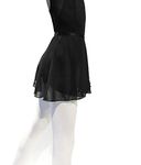 NEWCHAO Ballet Dance Skirts Black Pink White Chiffon Leotard Wrap Skirts for Girls Women Adult