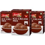 KWALITY Chocolate Ice Cream Mix 100 grams (Pack 3) | Quick, Easy, and Delicious Summer Treat Ready Mix, No Preservatives, No Hassle