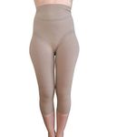 Bioflect® FIR Therapy Anti Cellulite Micromassage Compression Capri Pants for Lymphedema & Lipedema Support (XXL Nude)