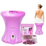 Yoni Seat Kit -Electric V Steam Chair with Vaginal Steaming Herbs (110 g/8 Steams) for V Cleansing & Detox, Menstrual Support, Feminine Odor, Postpartum Care, Rejuvenate & Heal and Women Home Spa