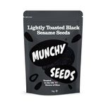 Munchy Seeds Lightly Toasted Black Sesame Seeds, Gluten Free High Protein Snacks, Nutritious & Versatile Black Sesame Seeds, Perfect With Salads, Great Source Of Vegan Protein, High Fibre Snacks, 1kg