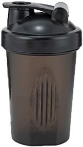 AidShunn Shaker,Bottiglia per proteine, 400 ml, con miscelatore a sfera, a prova di perdite, con tappo a ribalta da 396.9 g, per frullatore, palestra, integratore sportivo, allenamento fitness (nero)