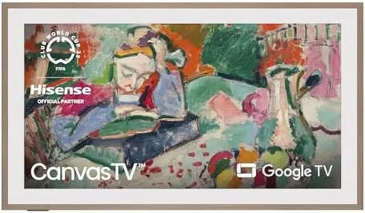 Hisense 55-Inch Class QLED 4K S7N CanvasTV Series Dolby Vision HDR Google Smart TV (55S7N) - 144Hz, Art Mode, Anti-Glare Panel, Hi-Matte Display, Frame & UltraSlim Wall Mount Included