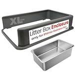 iPrimio Cat Litter Box Enclosure Stainless