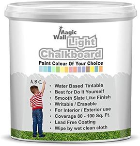 MagicWall Chalkboard Paint Light Tint Base 1 Liter | Matte Finish | Customized Light Colour Of Your Choice