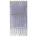 Aluminum Sewing Gauge, Gauge Button Guide Equal Space Divider Tool for Quilting Craft Pleat Spacer Adjustable Expanding Spacing Device Buttons Pleats DIY Curtain Accessories