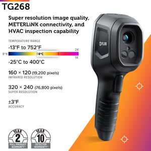 FLIR TG268 Thermal Imaging Camera – Handheld Infrared Thermometer
