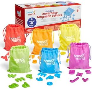 hand2mind Rainbow Lowercase Magnetic Letters (Set of 6)