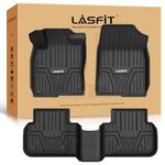 LASFIT 𝐈𝐧𝐣𝐞𝐜𝐭𝐢𝐨𝐧 𝐌𝐨𝐥𝐝𝐞𝐝 Floor Mats for Honda Civic 2022-2026 (Not Fit Hybrid) / for Acura Integra 2023-2026, 𝐍𝐨-𝐂𝐮𝐫𝐥𝐢𝐧𝐠 TPE All Weather Car Liners, 10+ Years Lifespan