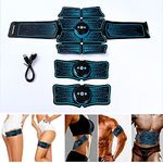 DaMohony Abdominal Muscle Toner Abs Stimulator Toner, Workout Belt Ab Trainer Equipment, Muscle Toner for Men Woman Home Office Exercise