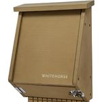 WHITEHORSE 4-Compartment Bat House - A Premium Cedar Bat Box That is Built to Last - Enjoy a Healthier Yard with Fewer Mosquitos While Supporting Bats (Brown)