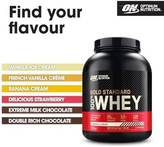 Optimum Nutrition Gold Standard Whey Protein, Cookies & Cream, 896g – 28 Servings