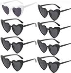 Heart Sunglasses for Women and Kids, UV Protection Coating Heart Shaped Sunglasses, Vintage Cat Eye Mod Style Heart Glasses