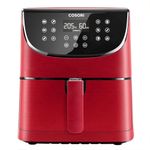 COSORI Air Fryer 5.8QT Oil-Free XL Electric Hot Air Fryers Oven, Programmable 11-in-1 Cooker with Preheat & Shake Reminder, Equipped Digital Touchscreen and Nonstick Basket, 100 Recipes, Red