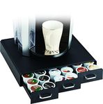 SHINE Coffee Pod Drawer, Compatible with Nespresso Pods & Keurig K-Cup Pods Functional Storage, Sliding Drawers, Non-Slip Base