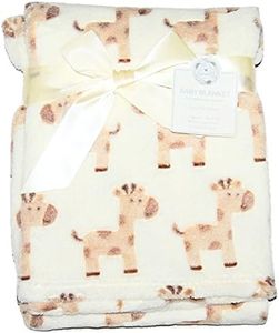 Snuggle Baby Girl Boy Unisex Soft Fleece Blanket Wrap for Pram Cot Crib Moses Basket, Giraffe