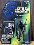 Star Wars The Power of The Force Death Star Gunner with Imperial Blaster and Assault Rifle (Green Holo Card)