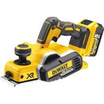 DEWALT DCP580P2-GB Planer Cordless Brushless 18V li-ion 82mm, 18 V, Yellow