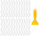 sourcing map 24pcs Non-Slip Bathtub Stickers, Anti Slip Shower Stickers Safety Shower Treads Adhesive Appliques with Scraper for Bath Tub Shower Stairs, Clear