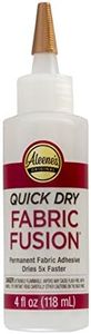 Aleene's Quick Dry fabric Fusion Permanent Fabric Adhesive, 4-Ounce