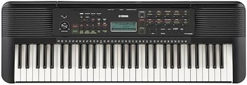 Yamaha PSRE-283 61 Key Portable Keyboard with Lesson function, Smart Chord, Record function, Battery Operation, 410 Voices, 150 accompaniment Styles, 122 Songs, AUX IN, Stereo Speakers (2025 model)
