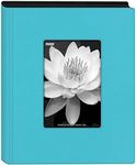 Pioneer Photo Albums - KZ-46/AQ KZ-46 Aqua Blue Mini Frame Cover Photo Album, 4" x 6"