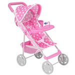 Dolly Tots Playtime Pushchair | Childrens Stroller With Removable Play Tray | Childrens Baby Doll Stroller Toy Umbrella Fold Stroller | Role Play Toy Dolls Buggy Pushchair | Ages 3+