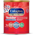 Enfagrow PREMIUM Toddler Nutritional Drink, Omega-3 DHA for Brain Support, Prebiotics & Vitamins for Immune Health, Non-GMO, Powder Can, 36.6 Oz