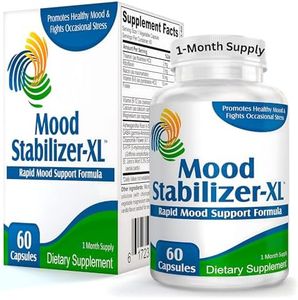 Mood Stabilizer-XL: Mood Support Supplement Complex w/ 13 Active Ingredients (All-in-1 Formula) | Natural Mood Health Enhancer Blend w/Supplements, Vitamins, and Herbs | 1-Month Supply | 60 Capsules