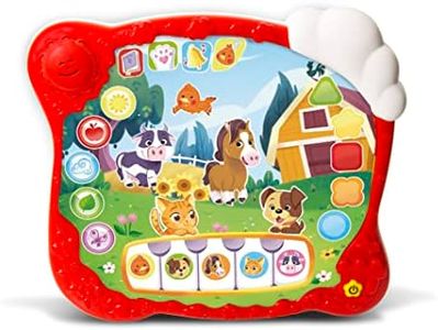 Clementoni Sapientino - La Fattoria delle Filastrocche, Gioco Educativo Elettronico per Bambini 2-4 Anni, Tablet Interattivo con Versi degli Animali e Filastrocche in Italiano e Inglese, 12068