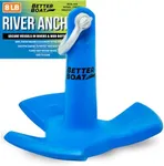 River Anchor 8lb Boat Anchor Mushroom Anchor 8 lb River Anchors for Boats Coated Anchor Marine Grade Pontoon or River Boats, Row Boat, Kayak, Jon Boat 8, 10 or 15 Foot Boat Anchors 12, 20 or 30 Pound