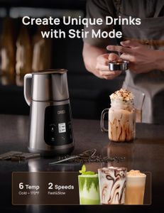 Dreo All-in-1 Milk Frother – Hot & Cold Foam Maker