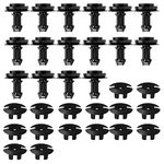 (Pack of 32) Front Air Deflector Retainer Clip & Grommets - Front Air Dam and Front Lower Bumper Clips for GMC Sierra Chevrolet Silverado Yukon, Replacement for GM - OEM Original Parts