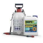 NOPE! CP Spider Killer Spray (5L & Sprayer) - Contact Killer, For all Types of Spiders. Residual Action, Odourless, Non-Staining for Indoor and Outdoor Use. HSE Registered