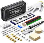 96pcs Wood Burning Kit, Professional Wood Burner Pen Tool, Creative Tool Set Adjustable Temperature WoodBurner for Embossing/Carving,Suitable for Beginners,Adults (BLACK)