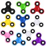 Fidget Spinner Bulk 10 Pack, Hand Fidget Spinner Toys for Teens Adults, Sensory Finger Toys Set for Kids, Gifts for Birthday Party Favors Stress Relief Reducer Anit Anxiety