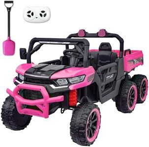 24V 2 Seater Ride On Dump Truck 6X6 Wheels Electric Dump Bed, Electric UTV