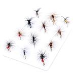 ANCLLO 12 Pieces Top Rating Dry/Nymph/Streamer Fly Fishing Flies Trout Fly Assortment