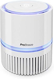 Pro Breeze Small Air Purifier HEPA - Air Purifier with True HEPA Filter, 99.7% Smoke, Dust, Pollen, with Night Light and Negative Ion Generator - Desktop Air Purifiers for Bedroom, Room, Home Office