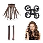 Three Types of Hair Curlers Heatless Curling Set Hair Curlers to Sleep in Wavy Curly Hair Sleep Hair Curlers to Protect Your Hair Health