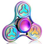 SCIONE Fidget Spinner Metal Stainless Steel Bearing 3-5 Min High Speed Stress Relief Spinner ADHD Anxiety Toys for Adult Kid Autism Fidget Best Hand Toy Focus Fidgeting(Triangle)